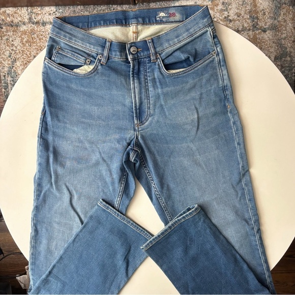 Faherty Stretch Terry 5-Pocket Denim Pant Men’s 30x33 Slim Fit NWOT - Picture 1 of 9